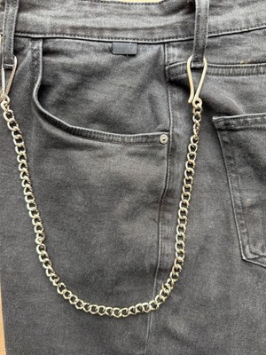 Metal Giyim Tekli Kalın Pantolon Zinciri