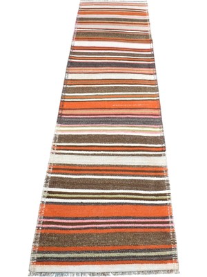 Zehra Abla Halı Yeni El Dokuma Nadir Otantik Kağızman Yün Yolluk Kilim 7225