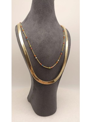 Tılsım Accesories Xupıng Ikili Çelik Kolye