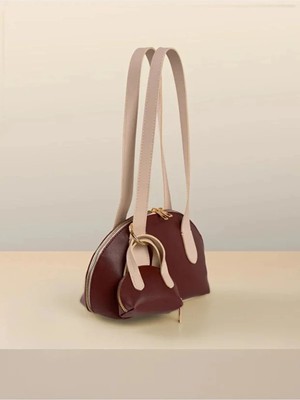 Rivina Mini Çantalı Charm Detaylı Uzun Saplı Kadın El ve Kol Çantası