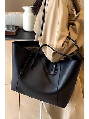 Rivina Dona Kadın Büyük Boy Omuz ve Kol Çantası Siyah