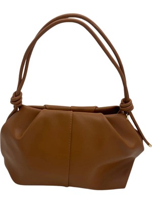 Rivina Marla Kadın Askısı Düğüm Detaylı Orta Boy El Kol ve Omuz Çantası 35X20 cm