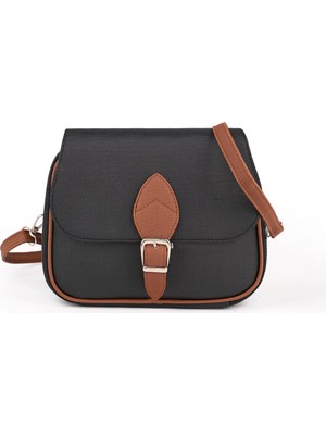 Rivina Gala Kadın Çantası Kapak Detaylı Üç Bölmeli Çapraz En:23 cm Boy:19 cm Genişlik:10 cm