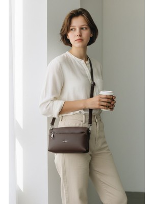 Jara Bag Jara Moon Kadın Orijinal Mini Çapraz Ayarlanabilir Askılı El, Kol ve Omuz Çantası