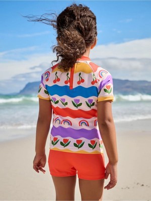 Next Baby Gökkuşağı Desenli Güneş Korumalı Mayo Set