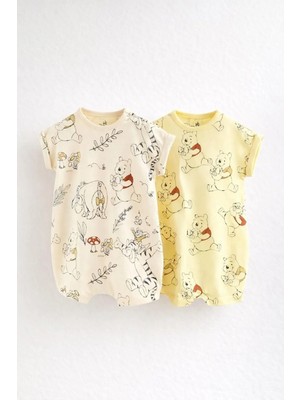 Next Baby Pamuklu Baskılı 2'li Romper Set