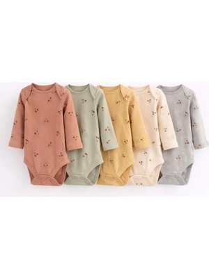 Next Baby Pamuklu Desenli 5'li Body Zıbın Set