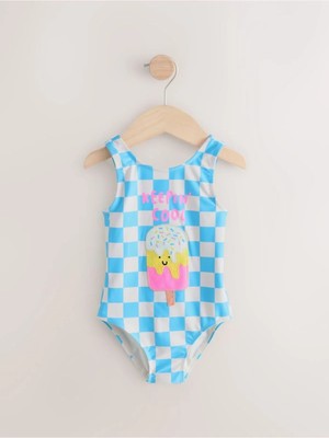 Next Baby Mavi Dondurma Desenli Mayo