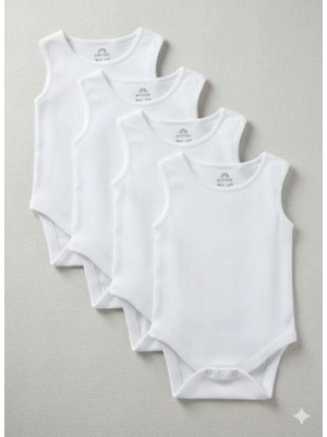 Next Baby % 100 Pamuklu 4'lü Atlet Set