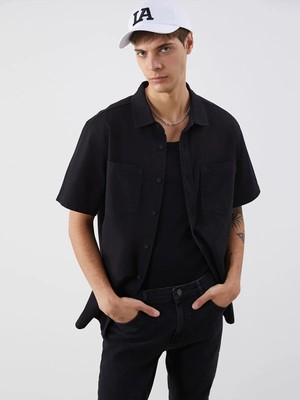 Lc Waikiki Yeni Sezon Rahat Kalıp Kısa Kollu Erkek Jean Gömlek