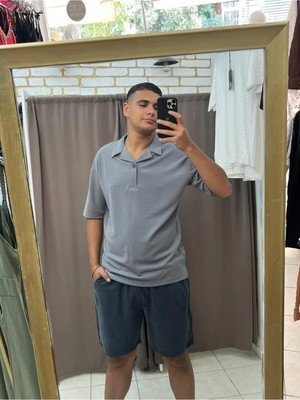 Tuba Toptaş Örme Krep Polo Yaka Tshirt