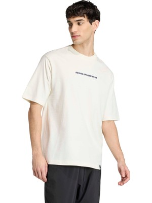 adidas Doodle Hiking Graphic Erkek Beyaz Antrenman T-Shirt.-