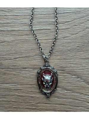 Metal Giyim Devil Gotik Kırmızı Kolye