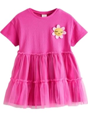 Next Baby Pamuklu Pembe Tütü Elbise