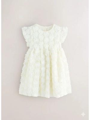Next Baby Pamuk Astarlı 3 Boyutlu Elbise