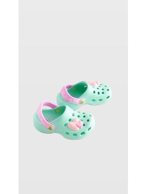 Next Baby Yeşil Kalp Desenli Terlik