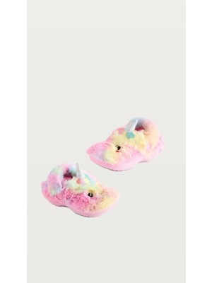 Next Baby Unicorn Desenli Içi Yünlü Terlik