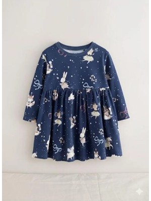 Next Baby Pamuklu Unicorn Desenli Elbise