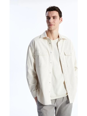 Lc Waikiki Yeni Sezon Rahat Kalıp Uzun Kollu Gabardin Erkek Gömlek