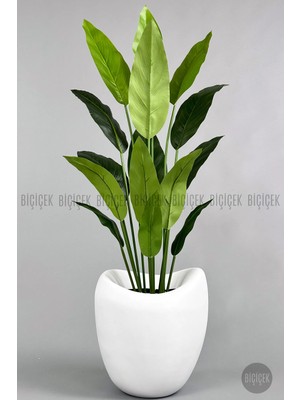 Biçiçek Yapay Starliçe Ağacı 160 cm Beyaz Lale Saksıda