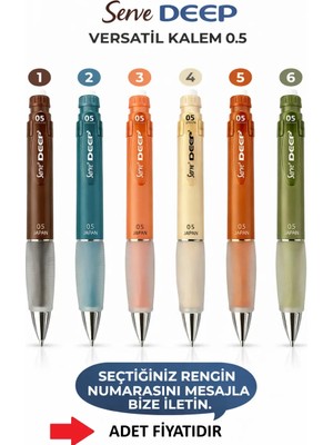 Anı Ofis Kırtasiye Mekanik Versatil Uçlu Kalem 0.5 Şık Tasarım Renk Seçenekli Elegance Color Serisi
