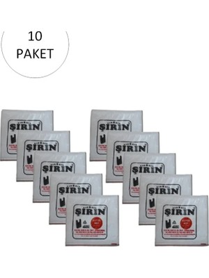 Esranın Dünyası Beyaz Kalın Atlet Poşet Büyük Boy 30X57 cm 1 kg 10 Paket (Takriben 450 Adet)