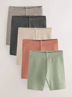 Next Baby Pamuklu Çok Renkli Biker Tayt 5'li Set