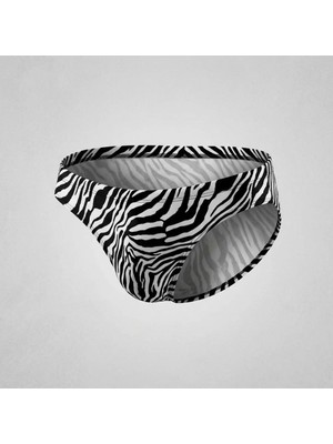 Doreanse Zebra Desen Erkek Slip Külot 1345