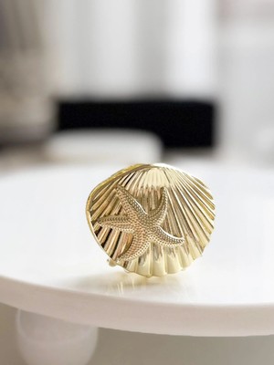 Venüs Design Metal Deniz Kabuğu Mandal Toka