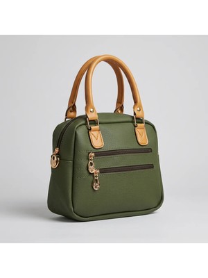 MG Concept Kadın El ve Omuz Çantası Çok Gözlü Fermuarlı Şık Günlük Kullanım Çapraz Askılı Çanta Kahve Krem Mavi Siyah