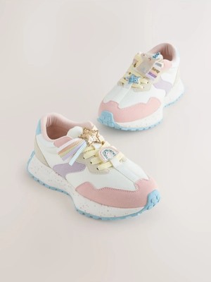 Next Baby Pembe Pastel Unicorn Desenli Spor Ayakkabı