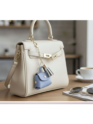 Pololiza Simli Bag Charm Mini Cüzdan / Çok Amaçlı Lüks Anahtarlık ve Çanta Askı Süsü Çanta Aksesuarı