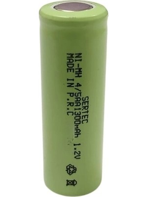 Twin Store - 1.2V 1300 Mah - 4/5AA- Ni-Mh Şarjlı Pil - (Başsız / Flat Head)