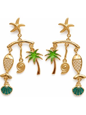 Venüs Design Çelik Balık Charm Küpe