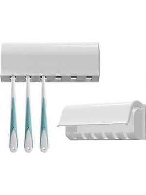 Diş Fırçası Tutucu Duvara Monte Kendinden Yapışkanlı ve Kapaklı