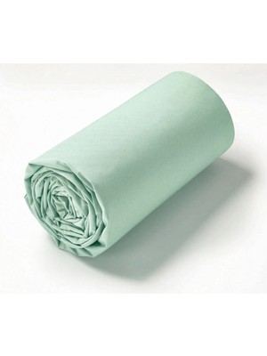 Maki Home %100 Pamuklu Açık Yeşil 90X190+50X70 cm Tek Kişilik Lastikli Çarşaf Takımı