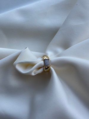 Gold Taş Detaylı Şık Yüzük