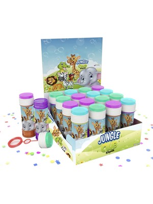 KİKA Köpük Balon Stantlı 36'lı Jungle Club Kika Parti Malzemeleri