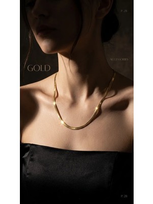 Gold Italyan Zincir Kolye 60CM