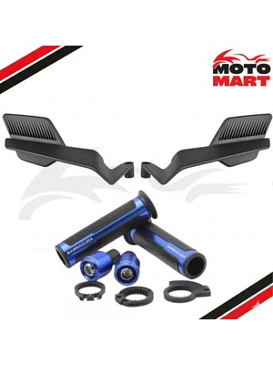 Bajaj Dominar 400 Aksesuar Seti-Katlanır AYNALI-MAVI-MA11029