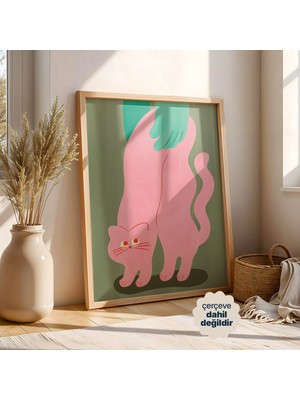 Persona Istanbul "sürrealist Pembe Pati" - Modern Illüstrasyon Posteri (Çerçevesiz)