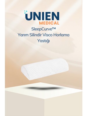 Unien Medical Sleepcurve™ Yarım Silindir Visco Horlama Yastığı – Boyun Bel Bacak Destek Pozisyon Yastığı