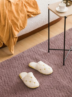 Lc Waikiki Yeni Sezon Yıldız Desenli Kadın Pelüş Ev Terliği