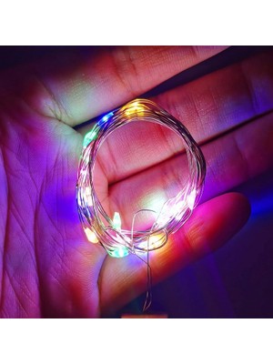 Kuzey Oyuncak 53 Adet Yüksek Kalite 3 Metre Pilli Renkli LED Işık Hızlı Yavaş Sabit Pil Dahil Renkli Peri LED Işık
