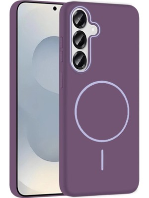 Uravas Store Galaxy S25 Broş Magsafe Kapak - Mor