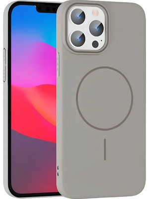 Uravas Store Iphone 15 Broş Magsafe Kapak - Titan Gri