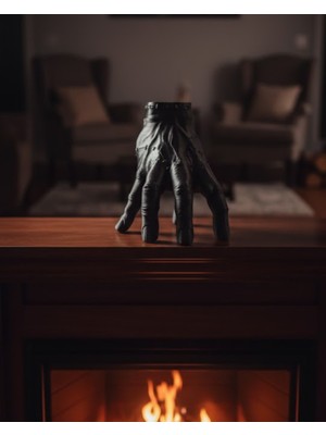 3D Dekoratif Siyah El Obje 17X16 cm Gotik ve Modern Aksesuar - Lisinya