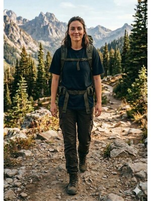 Ecku Climbing Girl Baskılı Oversize T-Shirt