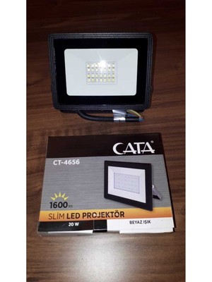 Cata Ct 4656 20W LED Projektör Beyaz Cata