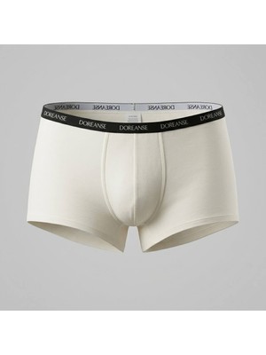 Doreanse Erkek Polyamid Mini Paça Boxer 1590 Beyaz